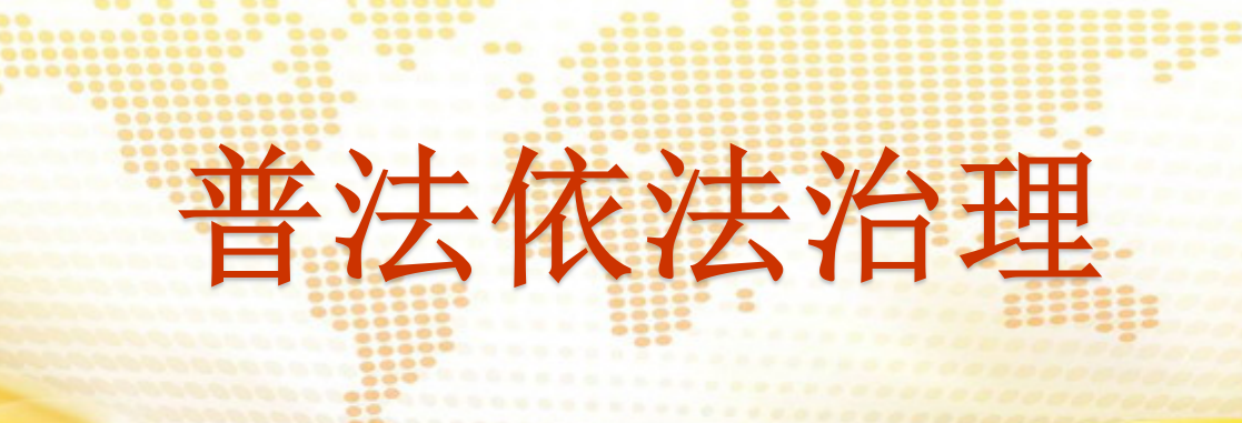 普法依法治理